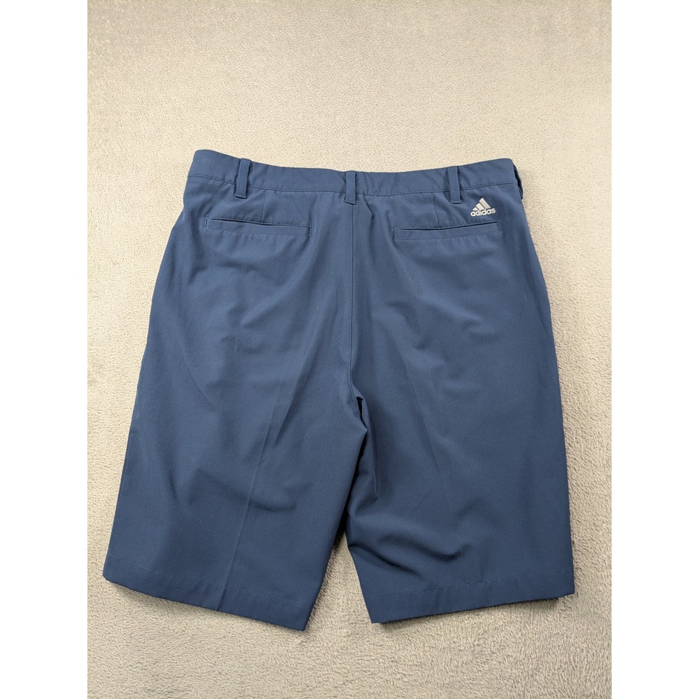 Adidas Golf Shorts Mens 34 Blue Performance Stretch Flat Front Ultimate365 - Picture 2 of 14